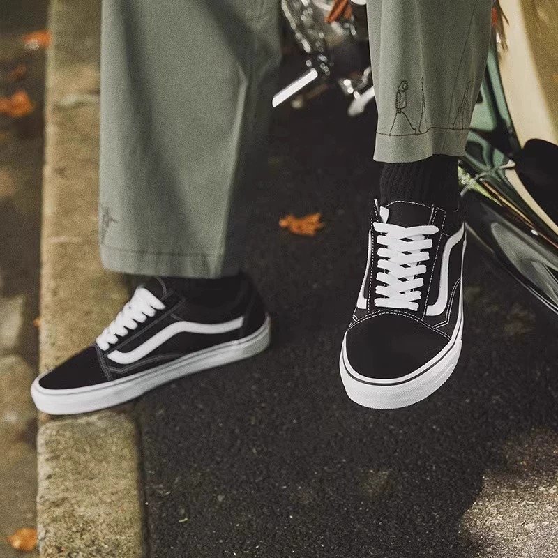 Vans Vance's official classic, Old Skool, black, retrospect shoes for men and women