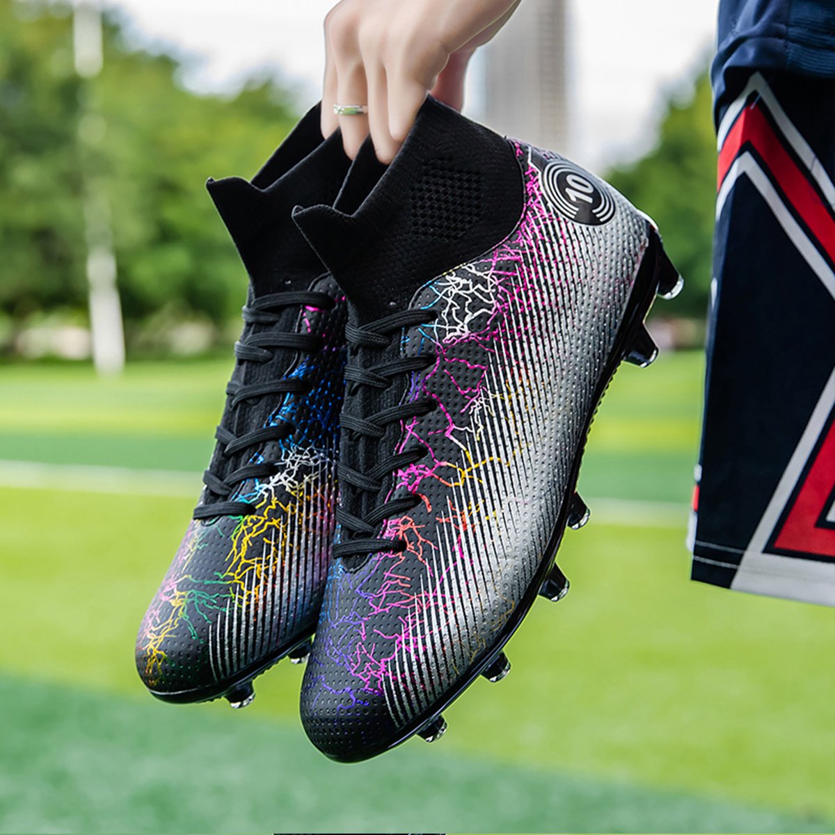 High quality factory customized hot selling long nail broken nail anti slip football shoes customized football shoes popular