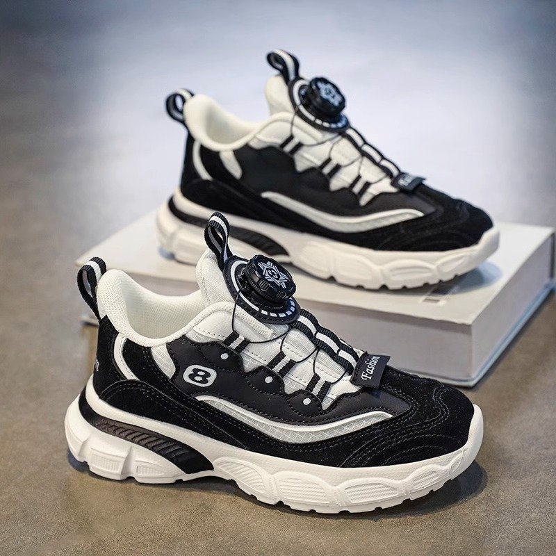 Li Ning Hin-yun Sports Shoe, spin on the bottom of the spring and autumn shoe, stow on the big girl's shoe 2024 new junior high school running shoes
