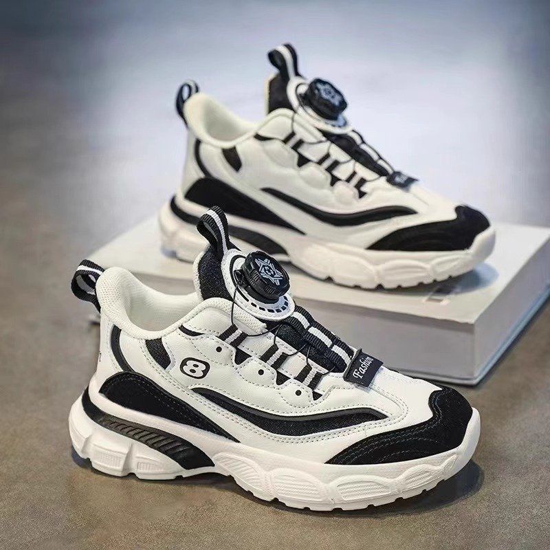 Li Ning Hin-yun Sports Shoe, spin on the bottom of the spring and autumn shoe, stow on the big girl's shoe 2024 new junior high school running shoes