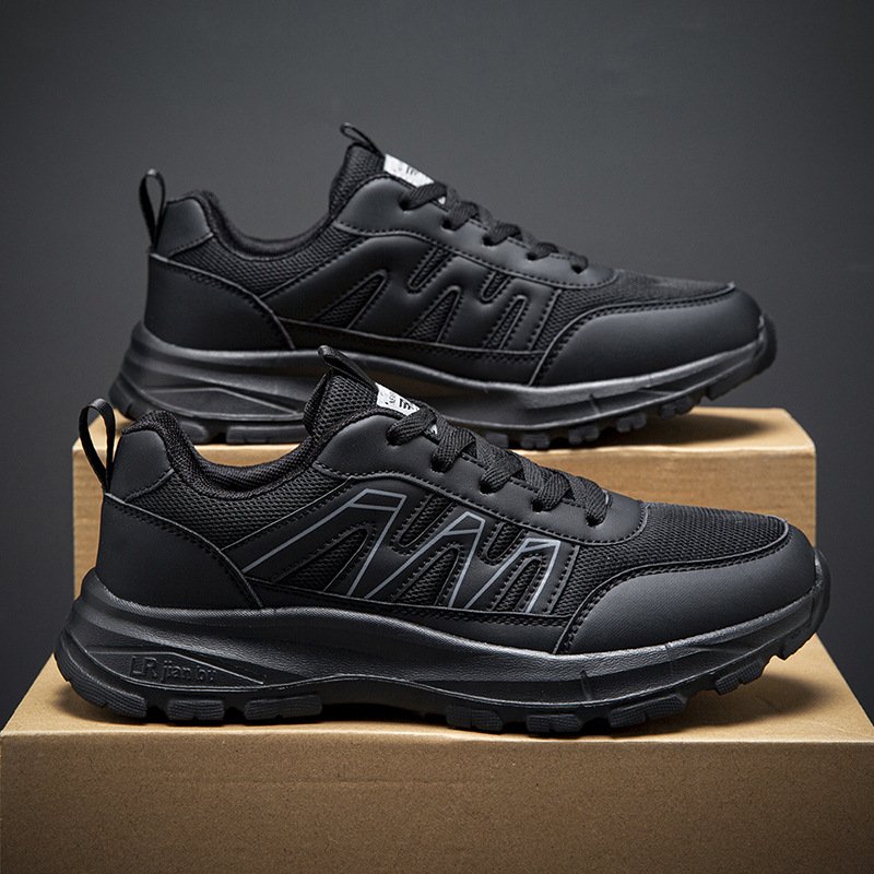 Autumn and winter new fashion design men's casual shoes soft sole increase sports skateboard shoes lace-up walking shoes
