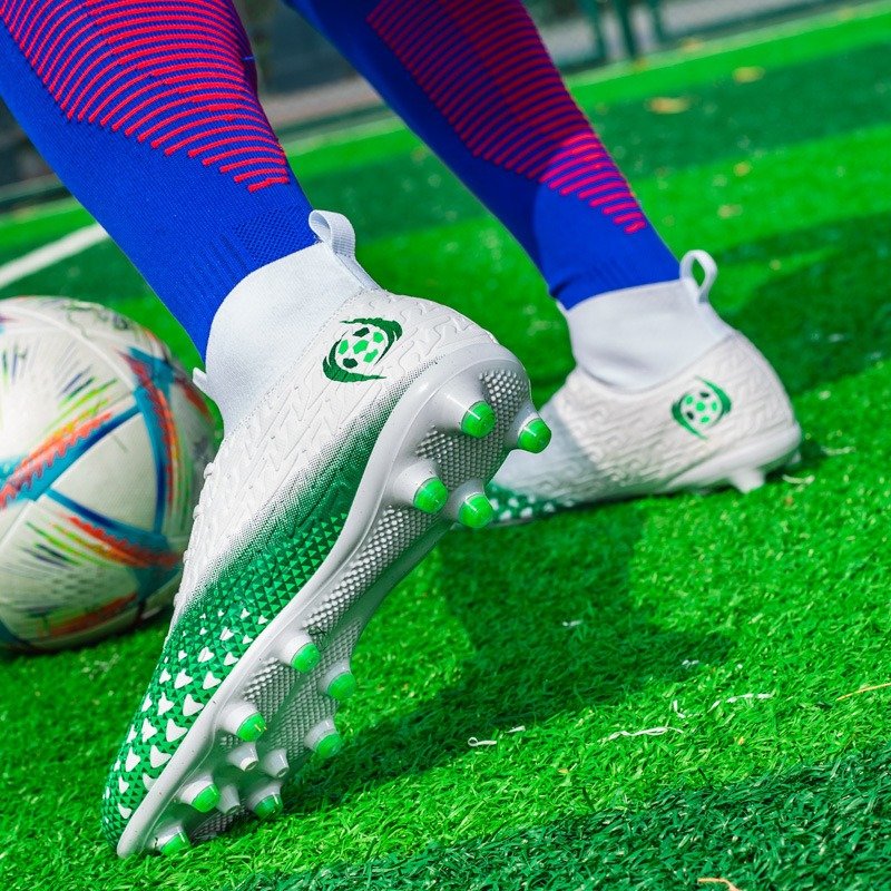 Customizable High Top Soccer Boots Factory Turf Outdoor Sport Football Shoes Men Cleats Soccer Shoes Sneakers Custom