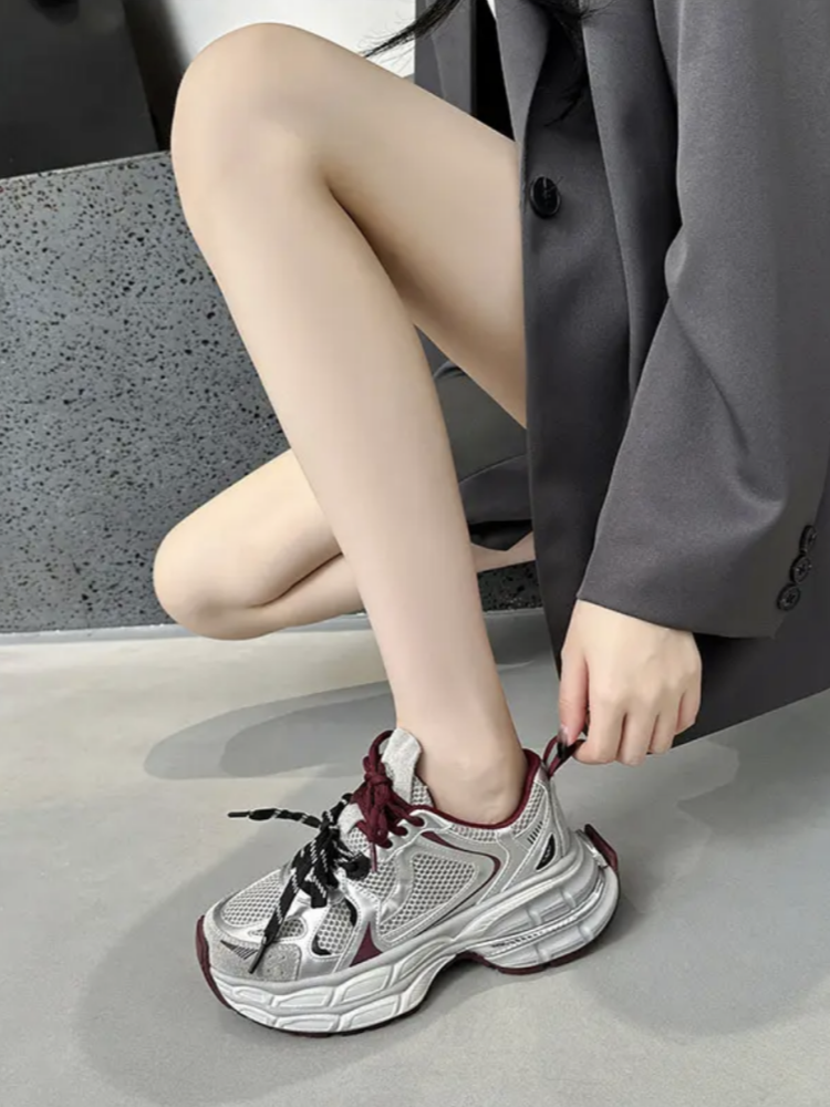 The old man and the girl with the real skin, 2024, the new pair of shoes and the Ankla Red Recreation