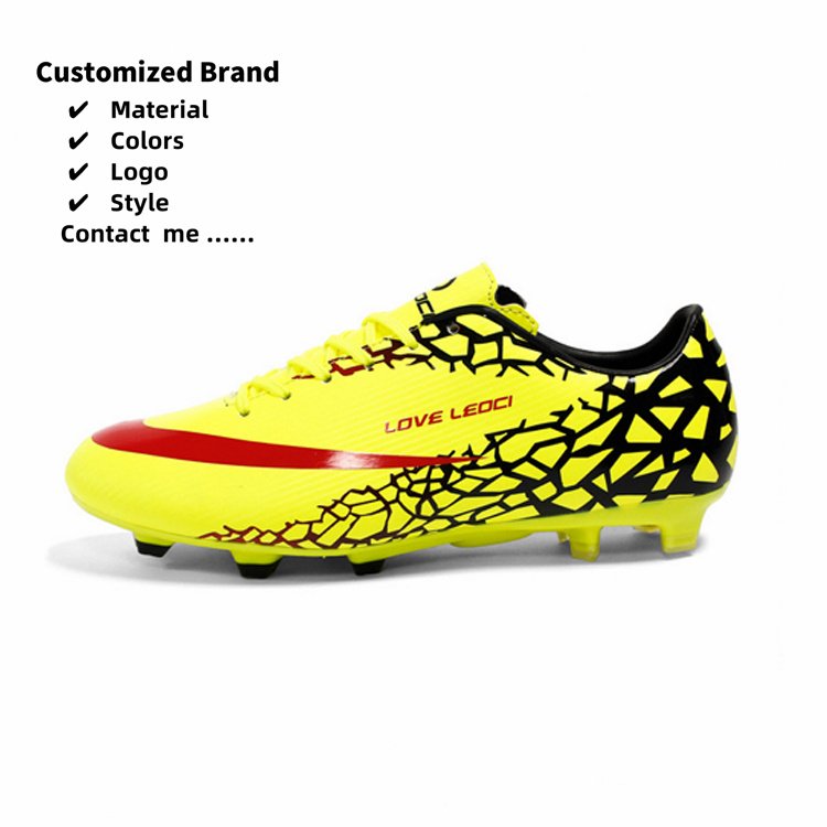 Cheap Soccer Shoes Outdoor Football Shoe High Quality Knit Custom football Boots Soccer Cleats For Men