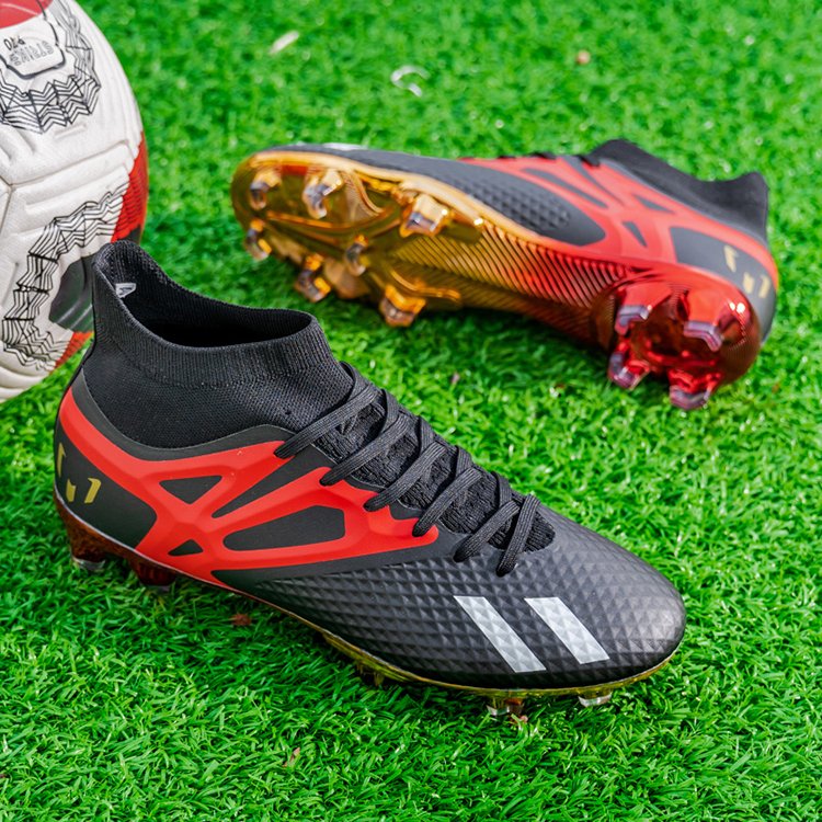 SA High Top Superfly Men Boys Soccer Shoes Football Boots High Ankle Kids Cleats Training Sport Sneakers Size 32-45 Futsal Shoe