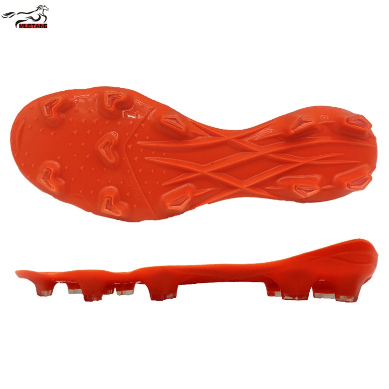 Mustang wear-resistant soccer sole men football shoe outsole outdoor playing ball sport shoe sole newest style tpu sole
