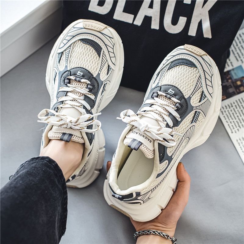An Xian Men's Shoes New Air Net Teen Sports and Recreational Bottoms Up