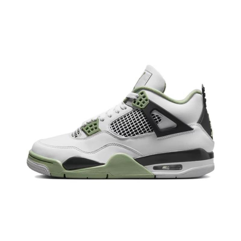 in 2024, the new tremor reduced to aj4 basketball shoes, the hot gray lava in the shoes of the girls' black sneakers