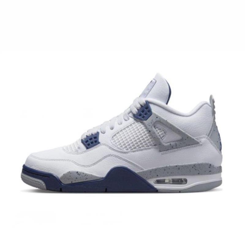 in 2024, the new tremor reduced to aj4 basketball shoes, the hot gray lava in the shoes of the girls' black sneakers