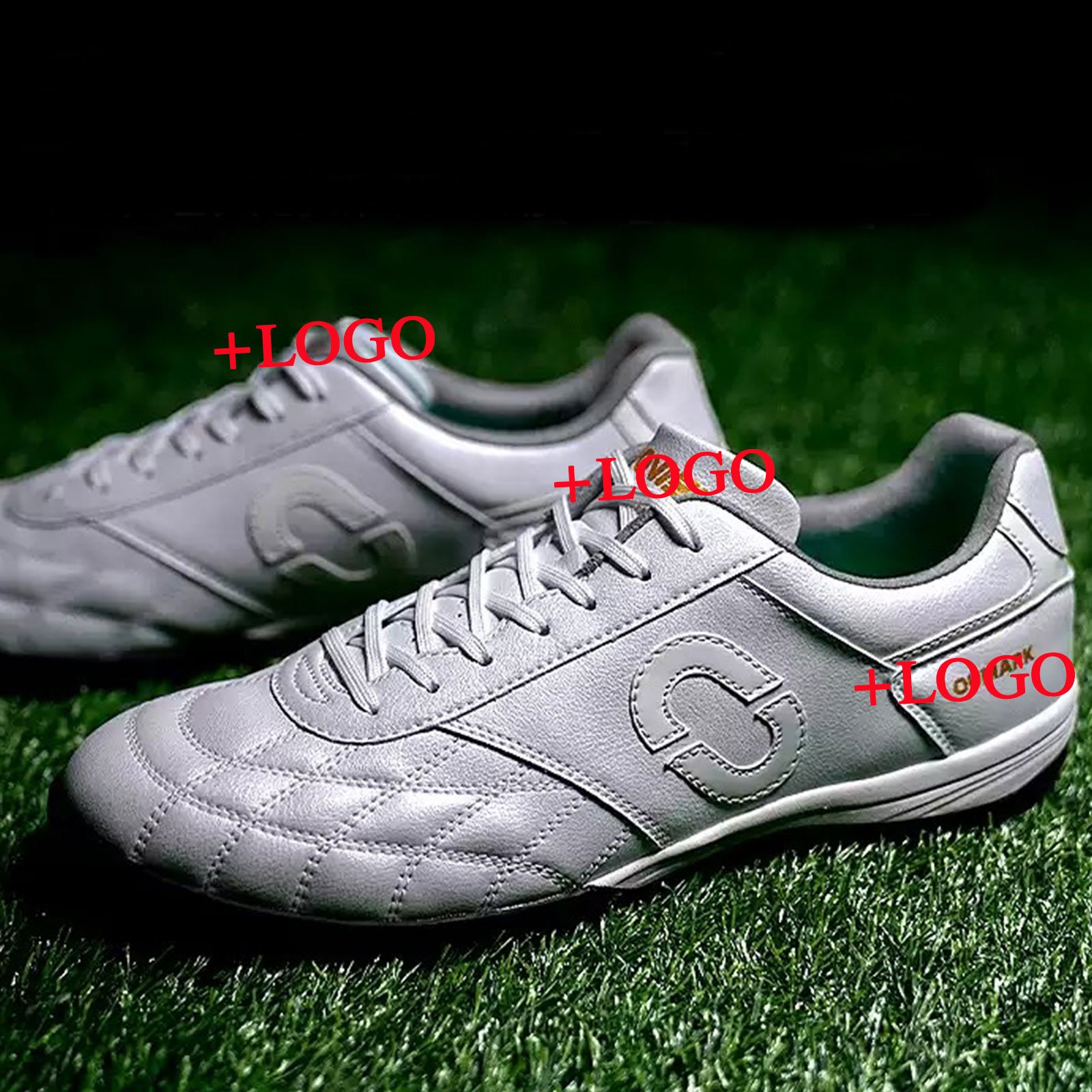 K-touch TF artificial kangaroo skin nail shock absorption soccer shoe wide-legged training football shoes custom
