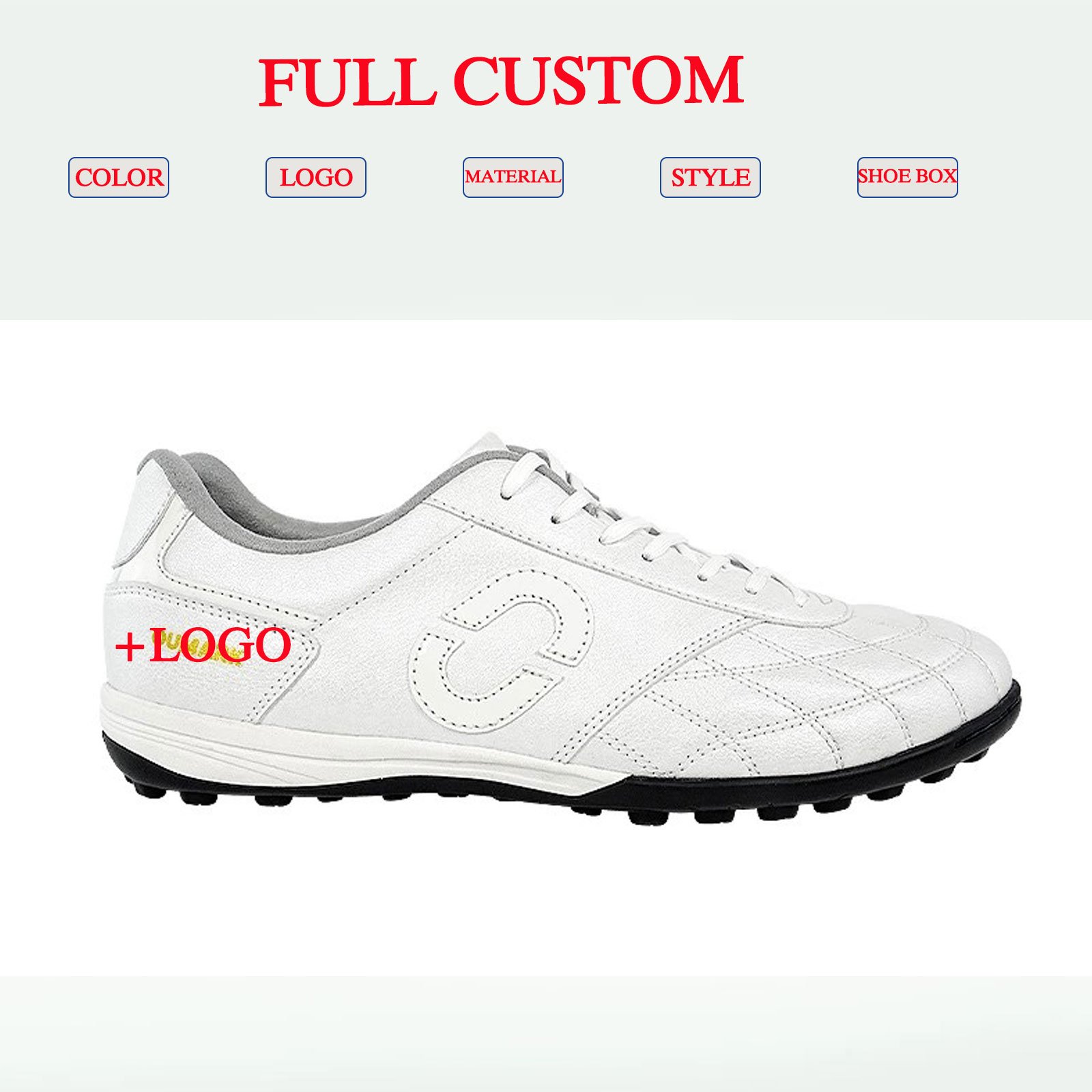 K-touch TF artificial kangaroo skin nail shock absorption soccer shoe wide-legged training football shoes custom