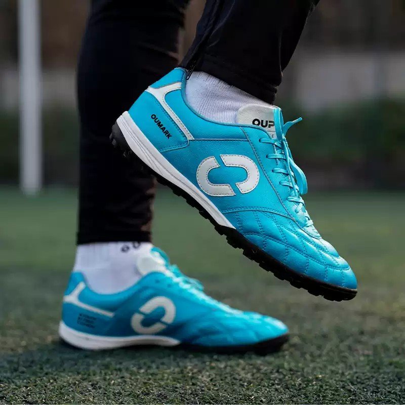 K-touch TF artificial kangaroo skin nail shock absorption soccer shoe wide-legged training football shoes custom