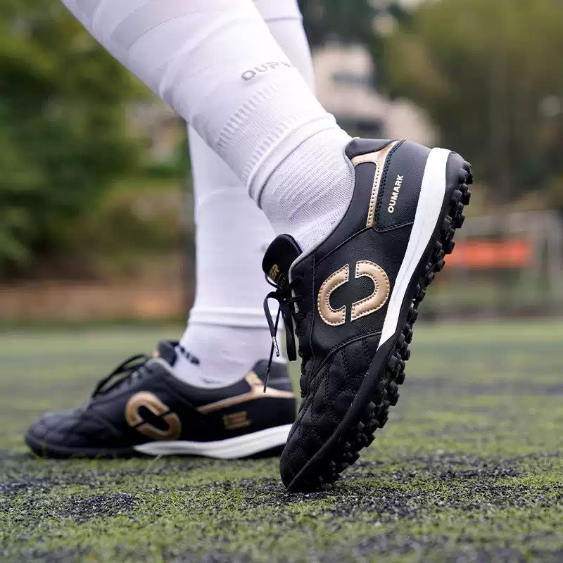 K-touch TF artificial kangaroo skin nail shock absorption soccer shoe wide-legged training football shoes custom