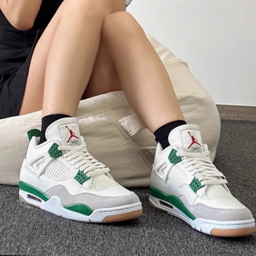 Jordan 4 male and female shoes AJ4 red-cement red-coated basketball couples recreational sports shoes DH6927-161