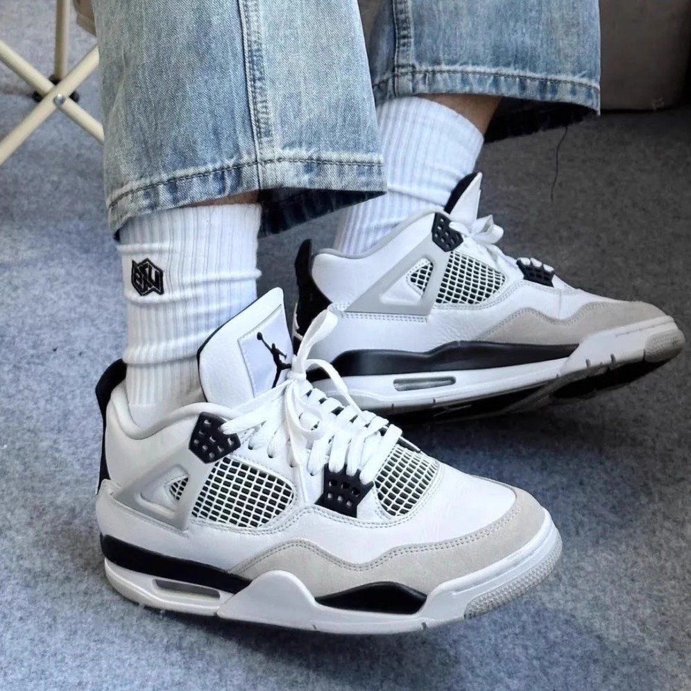 Jordan 4 male and female shoes AJ4 red-cement red-coated basketball couples recreational sports shoes DH6927-161