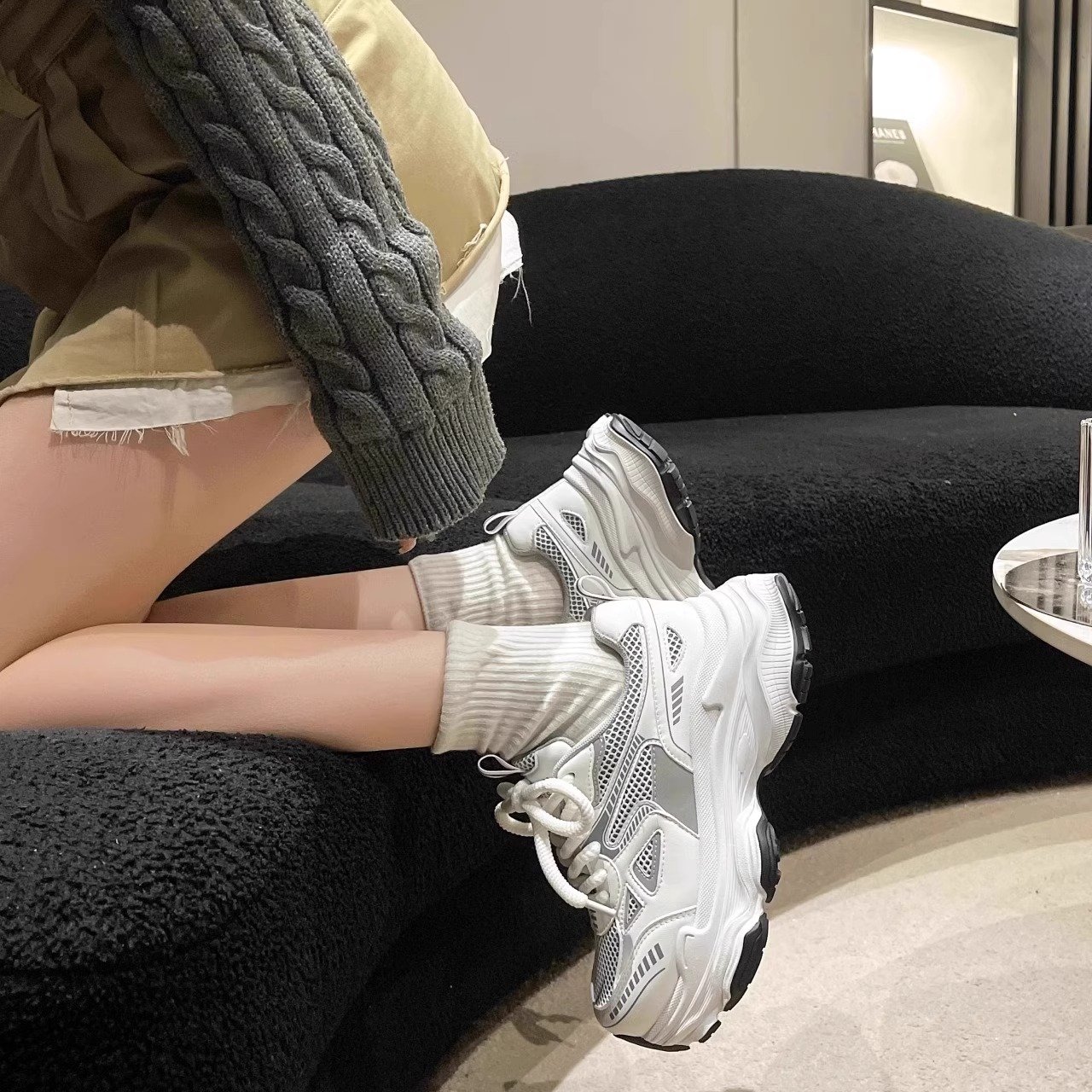 Sphere old man's shoe girl's 2024, new net, a hundred-knock sneakers