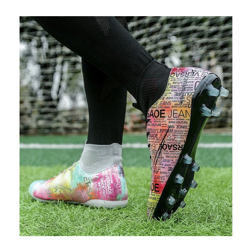 Custom Big Boy sports shoes soccer cleats Outdoor Kids Sport Sneakers Long nail online shop Man Football Shoes