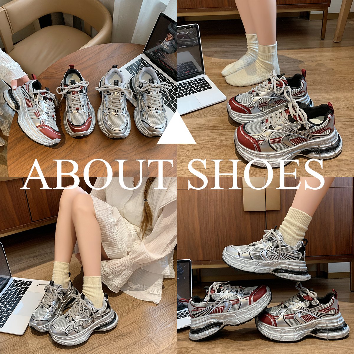 Old man's shoes and girls' shoes, 2024 new hot springs and autumns