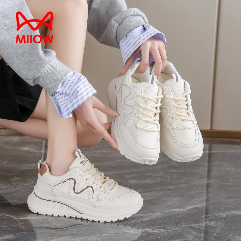 The cat-faced old man's shoe girl's 2024 new Autumn Fashion Sports and Recreational Shoes