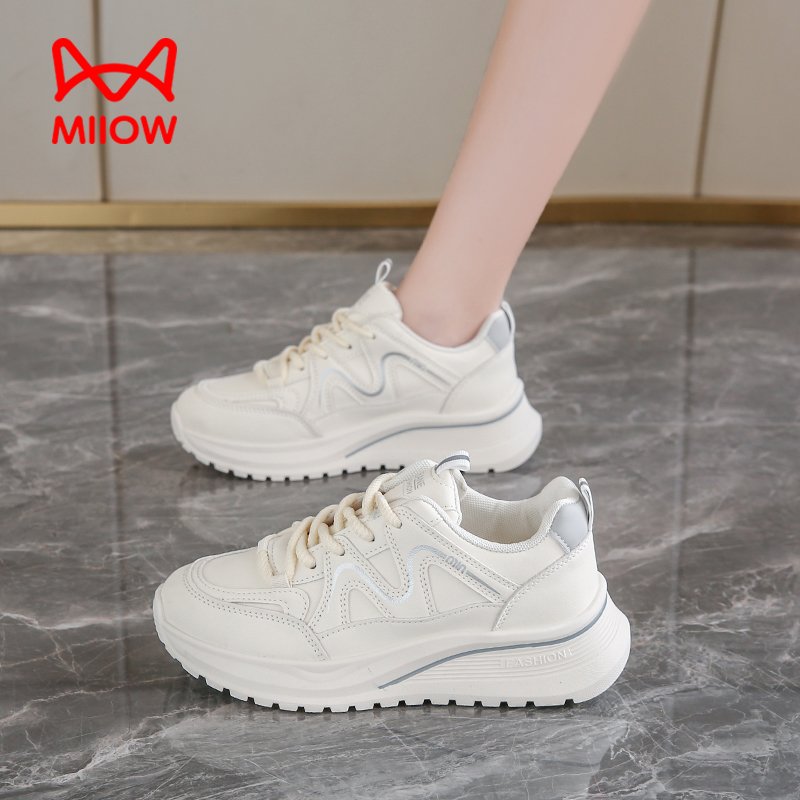 The cat-faced old man's shoe girl's 2024 new Autumn Fashion Sports and Recreational Shoes