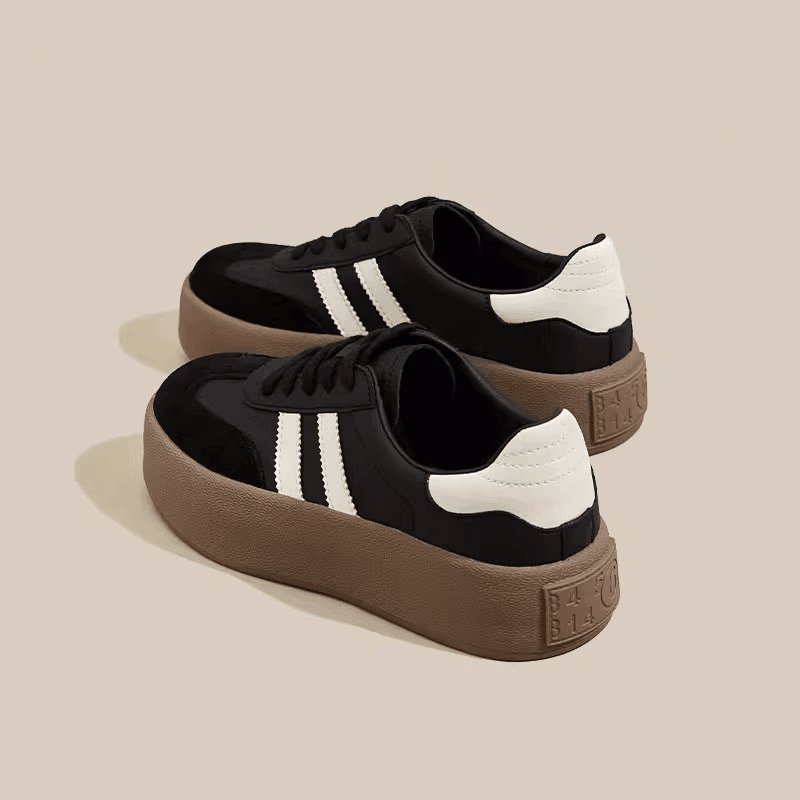 "Sweet-edged shoe girl, 2024 Spring-Autumn Recreational White Shoes, Classic Bagang Shoe Slate."