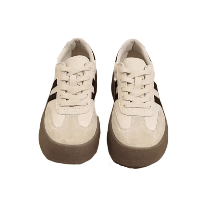 "Sweet-edged shoe girl, 2024 Spring-Autumn Recreational White Shoes, Classic Bagang Shoe Slate."