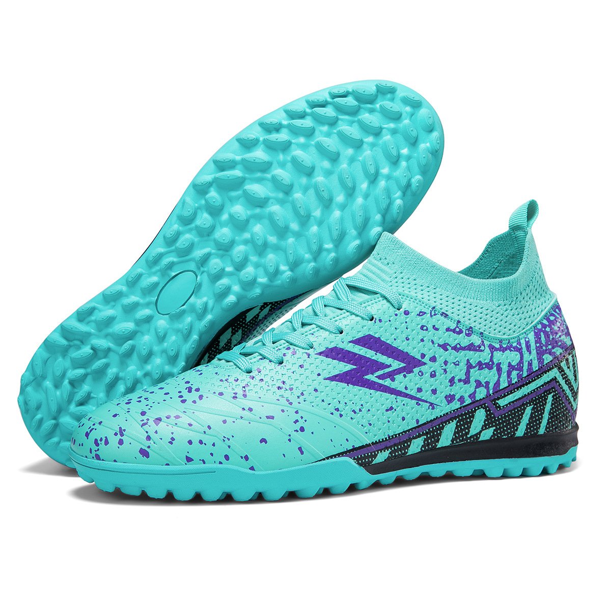 Wholesale football shoes long nail broken nail high top grass sports training shoes