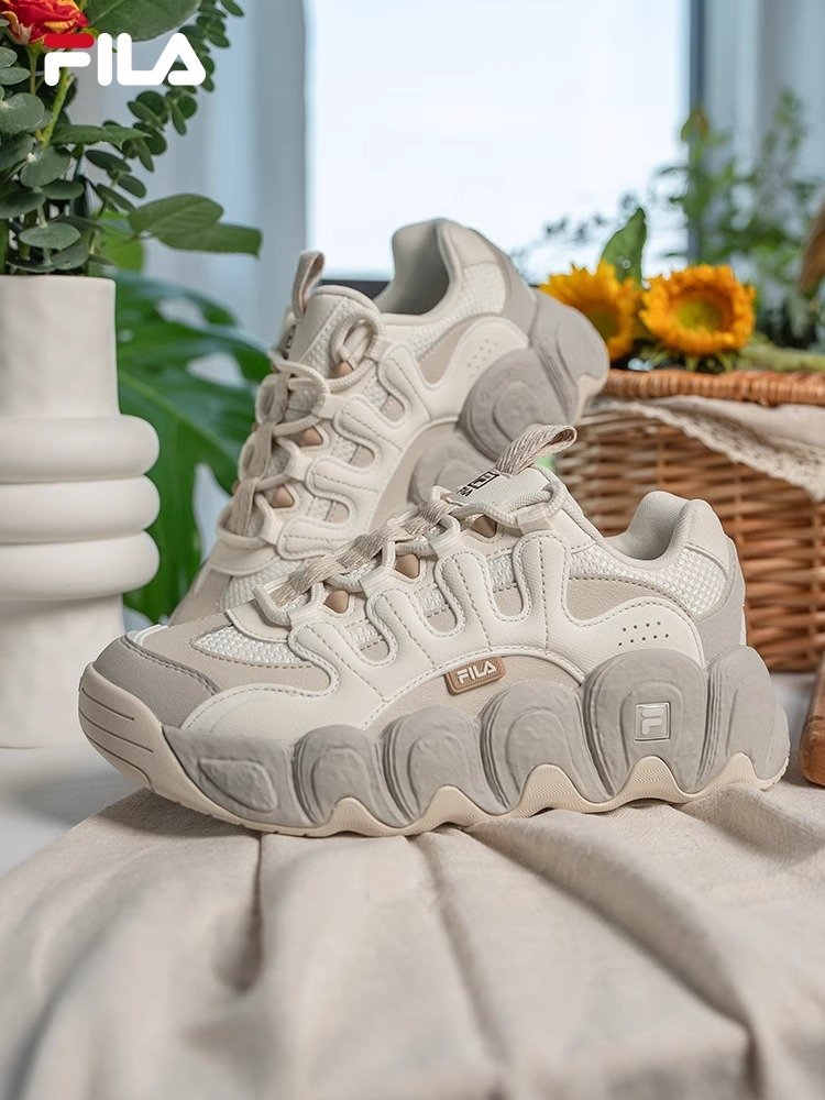 FILA FELICITY SHOES BREAD SHOES THREW UP OLD DADDY'S SHOES RETRO RETROSPECTIVE SHOES RUNNING SHOES