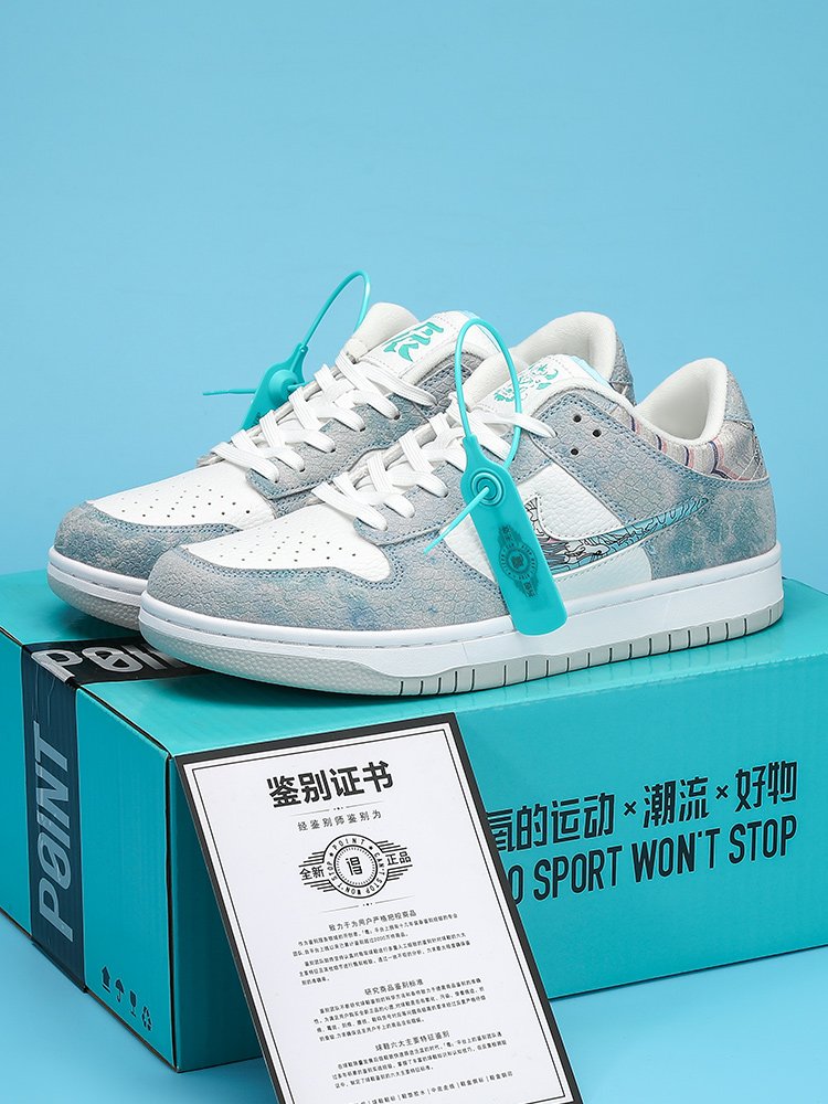 scrambles with loud dunk black and white panda shoes, aj boys' shoes, sb-shoes