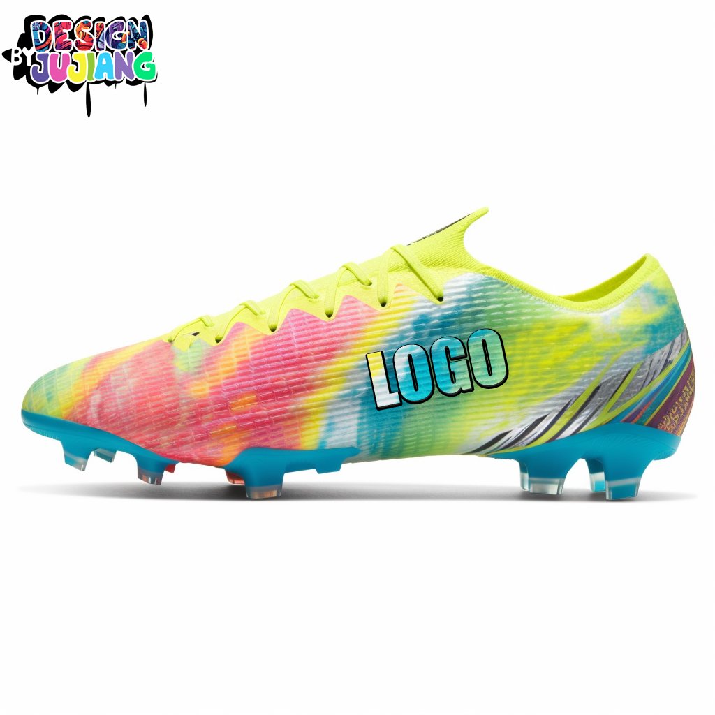 OEM ODM Custom Professional Men Football Sneakers Boy Soccer Shoes High Ankle Men's Cleats Training Sport Shoes Soccer boots
