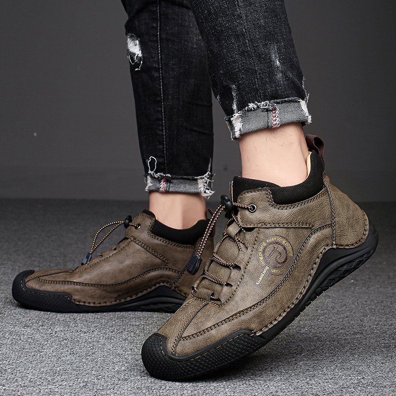 Autumn and winter add warm casual outdoor Martin boots for men comfortable breathable increase factory wholesale