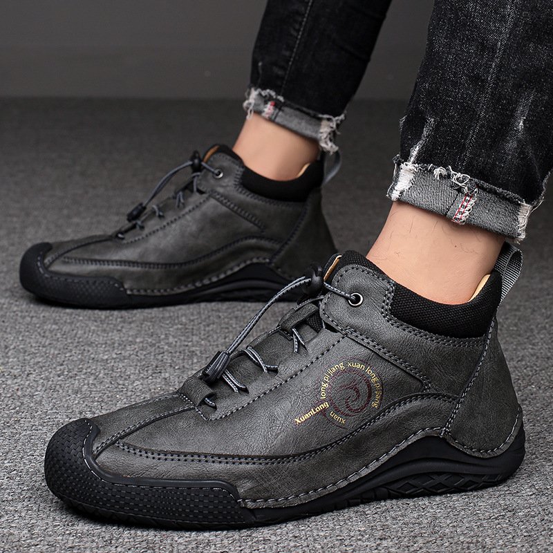 Autumn and winter add warm casual outdoor Martin boots for men comfortable breathable increase factory wholesale