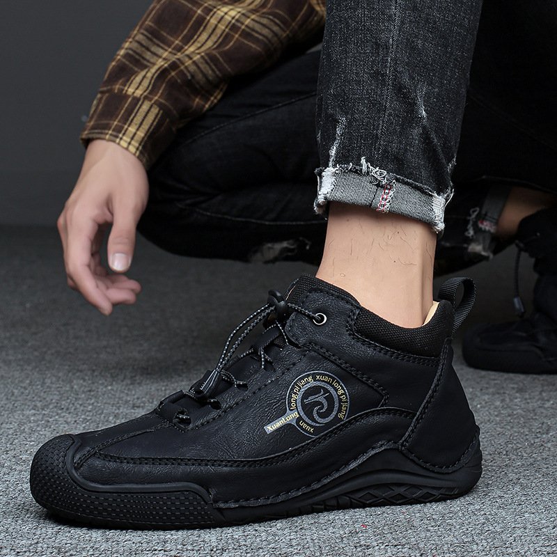 Autumn and winter add warm casual outdoor Martin boots for men comfortable breathable increase factory wholesale