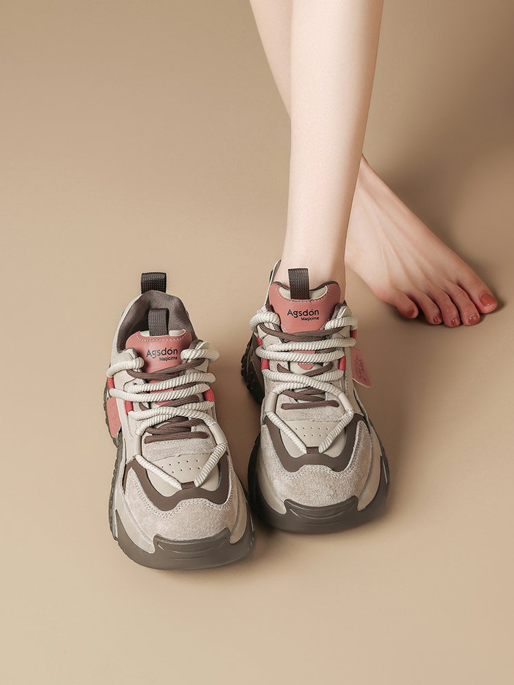 Old Augu Lion-Dang's 2024 new spring and autumn chubby and high-explosive shoes light-sporting sneakers
