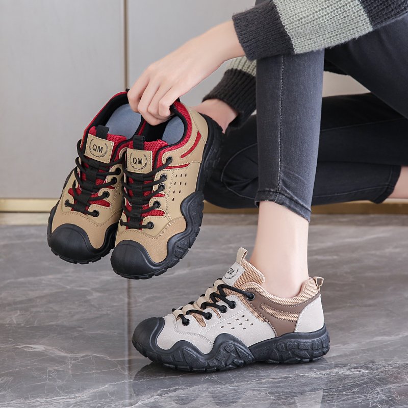 A woman's shoes, 2024, and a woman's sneaking and skiing
