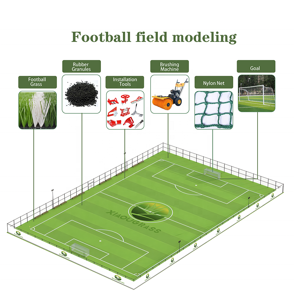 Discounts Countdown Soccer Field Artificial Grass Football Pitch artificial grass soccer shoes reviews 50mm 5cm 1.97inch