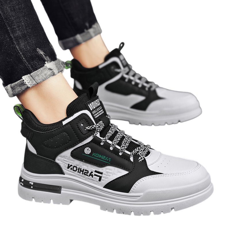 in the fall, the new martin boots men's recreational sporter man's 8cm up and the koreans' 100-shoe man's shoe up