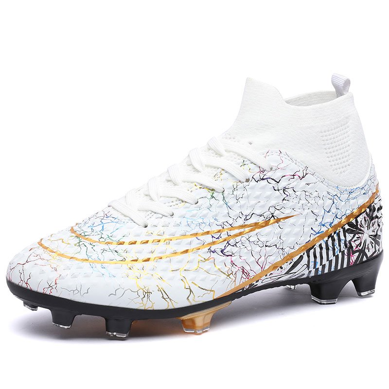 Football Shoes High top Lace Up Soccer futsal shoes Football Boots FG HG TF Team Sports Men's Women's Adult Footwear Sneakers