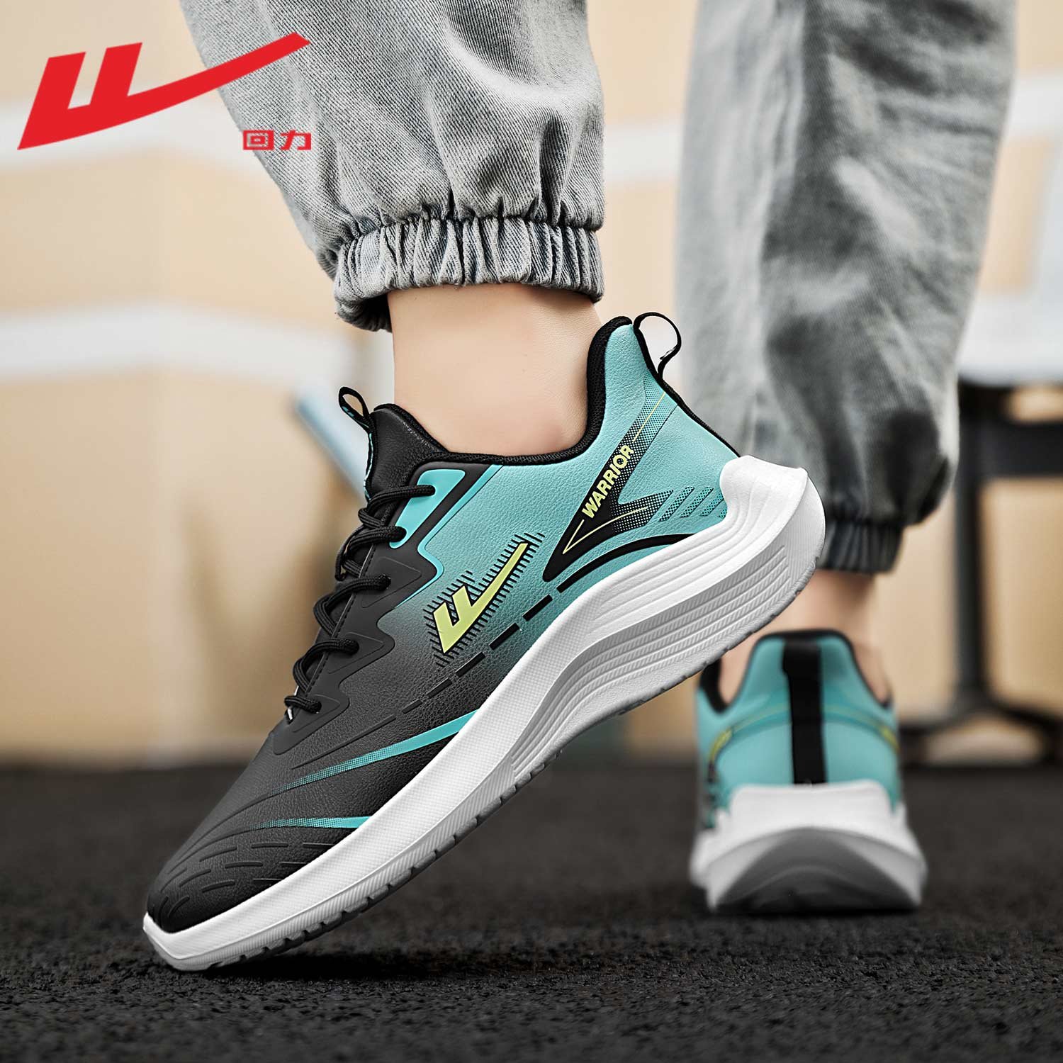 Backshoes, spring and autumn sneakers, 2024 new leather-covered, waterproof shoes, men's leisure running shoes