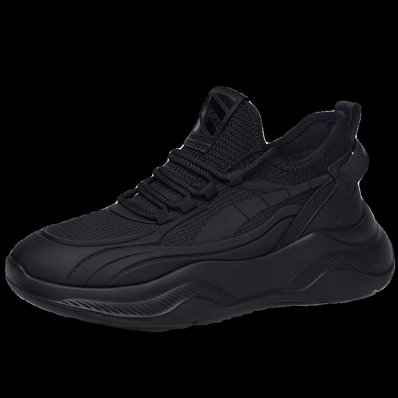 The Insenmann male sneakers are on the net with a thin base and black men are making their shoes up