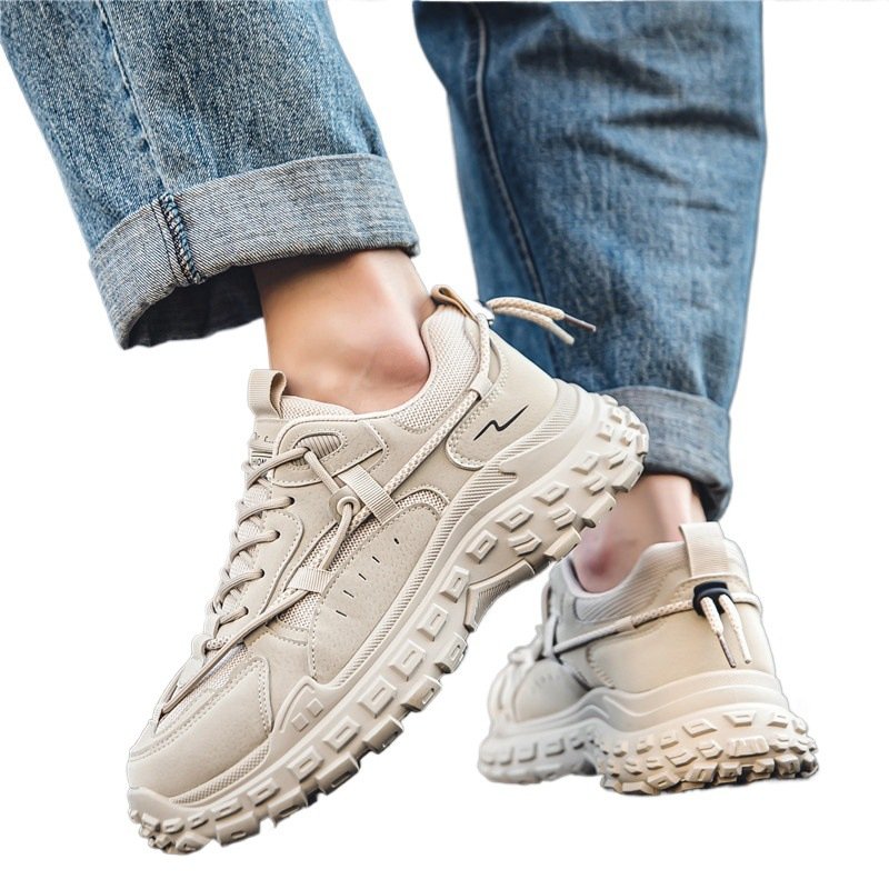 Autumn and winter new men's fashion design sports shoes wear-resistant soft sole sports walking shoes