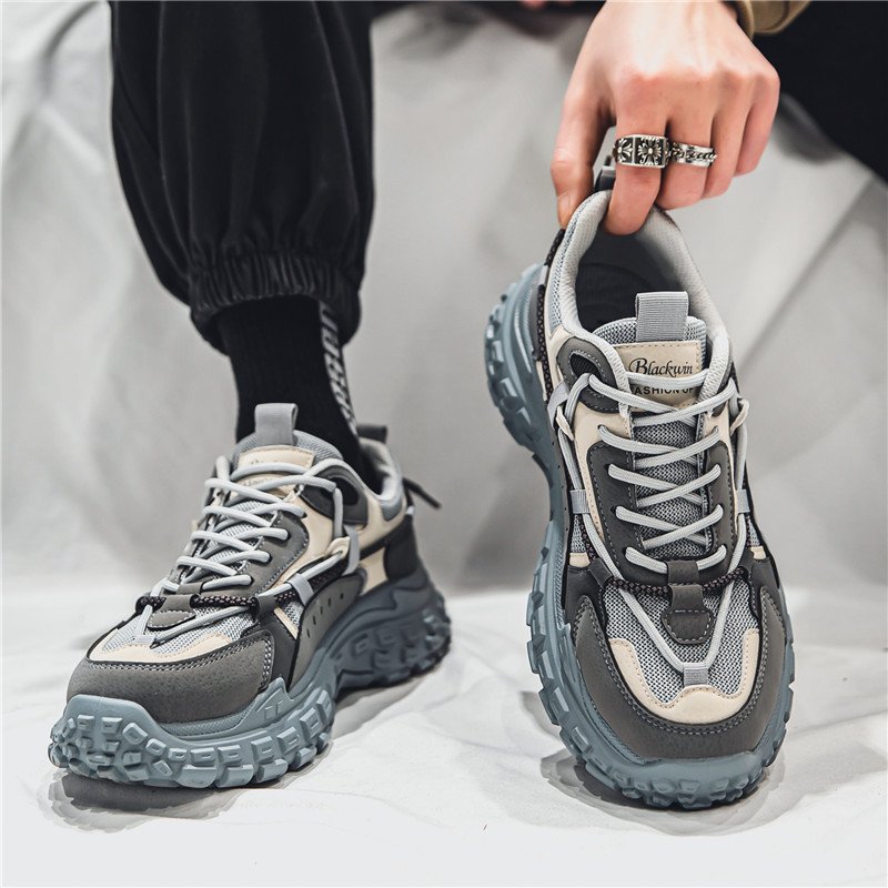 Autumn and winter new men's fashion design sports shoes wear-resistant soft sole sports walking shoes