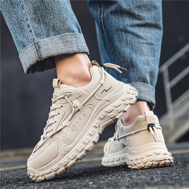Autumn and winter new men's fashion design sports shoes wear-resistant soft sole sports walking shoes