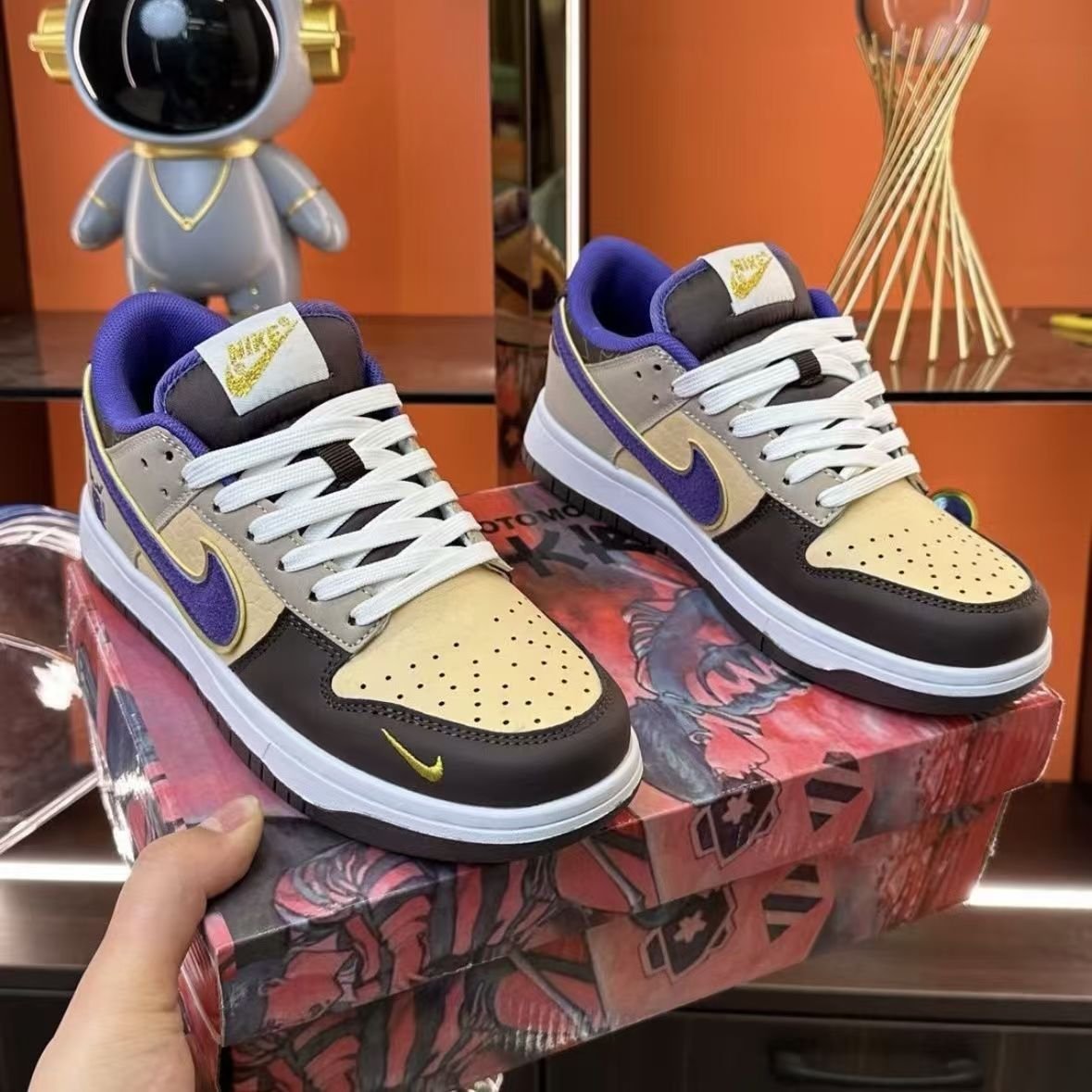 NK-explosive dunklo white and low-intensity hip-shoe belts, male and female air-stealing shoes round head