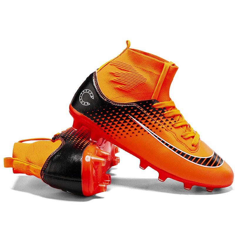 Wholesales Outdoor Grass Football Boots Male Soccer Boots High Top Cleats Adult Soccer Shoes Lightweight Men Sneakers