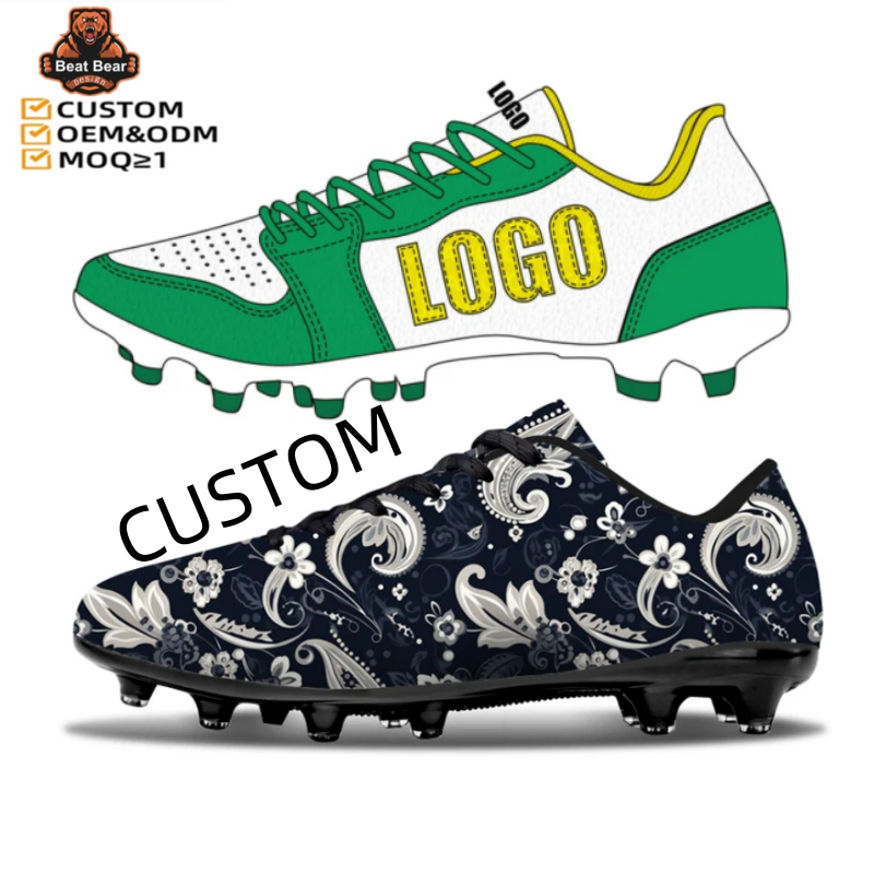 OEM Soccer Futsal Shoe Customize Football Shoes Professional FGAG Spikes Football Cleats Trainers Sneaker custom soccer shoes
