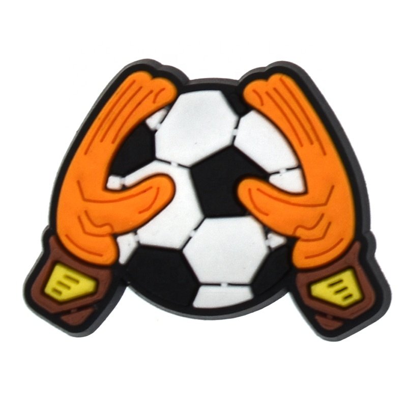 new design soccer team shoe charms club football shoe charms Soft Pvc MLS europe footy teams soccer shoe charms for clog