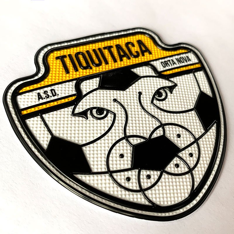Hot sell Soft Club Sport Team 3D Custom Colorful Logo Printed High Frequency TPU Plastic patch Iron On Tpu Patch Garment Badge