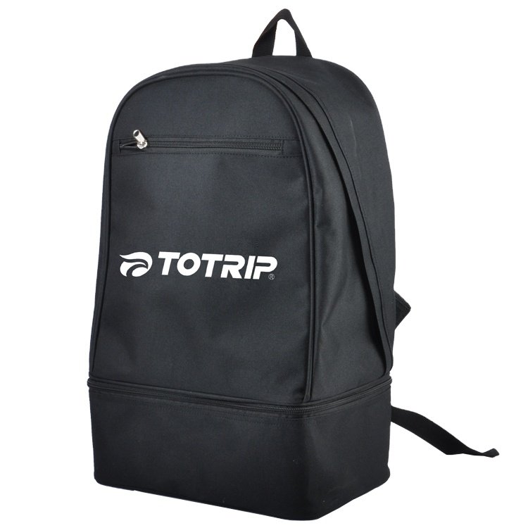 Custom logo free printing football soccer backpack with bottom shoes compartment