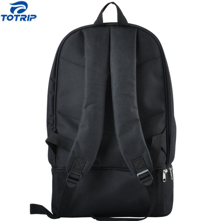 Custom logo free printing football soccer backpack with bottom shoes compartment
